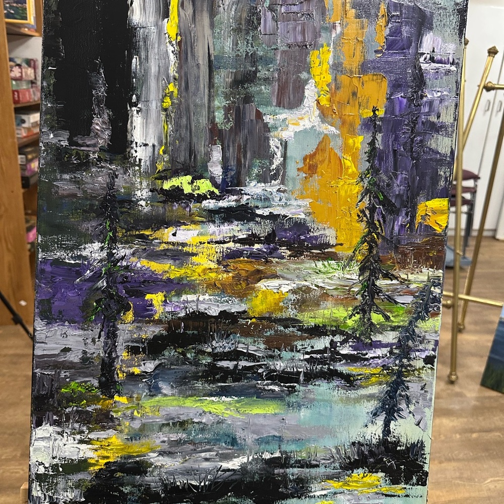 Abstract Forest Landscape Canvas Art ORIGINAL Art